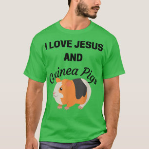 Camiseta Amo A Jesús Y A Los Cerdos De Guinea