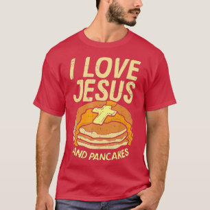 Camiseta Amo A Jesús Y A Los Panqueques