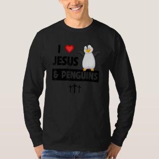 Camiseta Amo a Jesús y a los Pingüinos Bir sin Vuelo Cristi