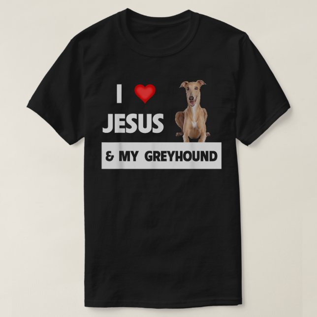 Camiseta Amo a Jesús y a mi Mascota de papá y perro canino (Diseño del anverso)