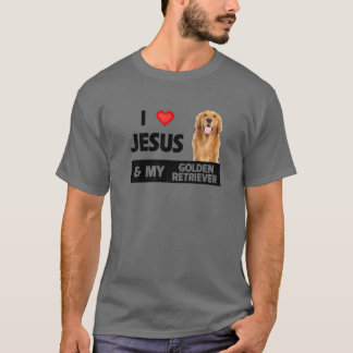 Camiseta Amo A Jesús Y A Mi Padre De Perro De Los Lactantes