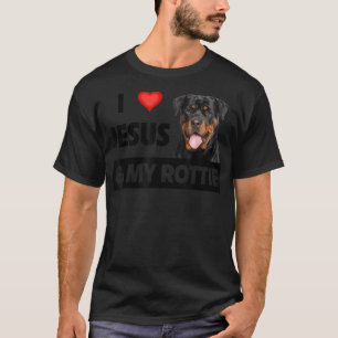 Camiseta Amo a Jesús y a mi padre Mascota y madre de perro 