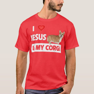 Camiseta Amo a Jesús y a mis padres Mascotas cristianos Cor
