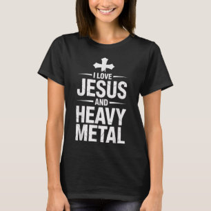 Camiseta Amo a Jesús y el Heavy Metal _8