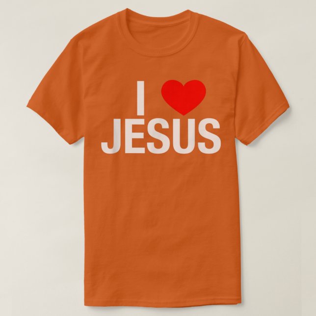 Camiseta Amo a JesúsCorazón Jesús T (Diseño del anverso)