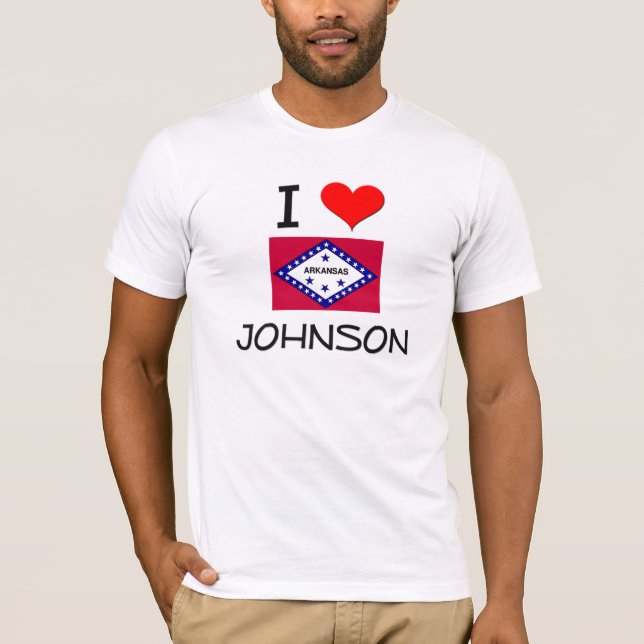 Camiseta Amo a JOHNSON Arkansas (Anverso)