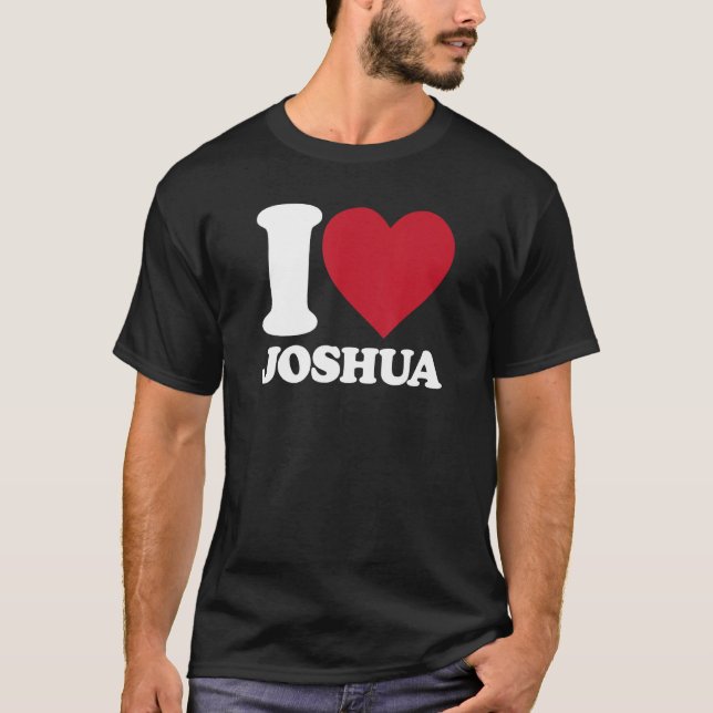 Camiseta Amo a Joshua - corazón a Joshua (Anverso)
