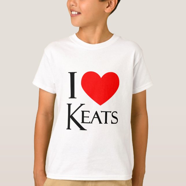 Camiseta Amo a Keats (Anverso)