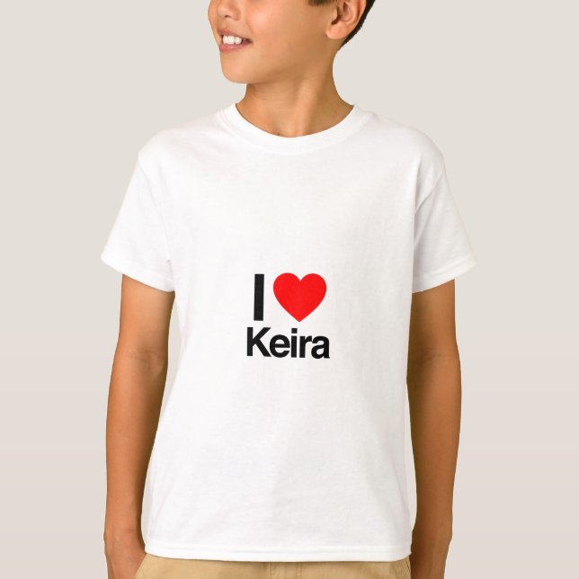 Camiseta amo a keira (Anverso)