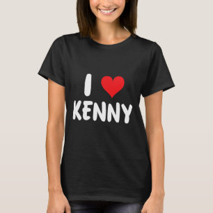 Camiseta Amo a Kenny - Corazón - Nombre 