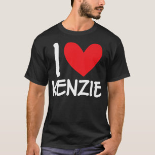 Camiseta Amo A Kenzie Nombre Chica Personalizada Mujer Bff