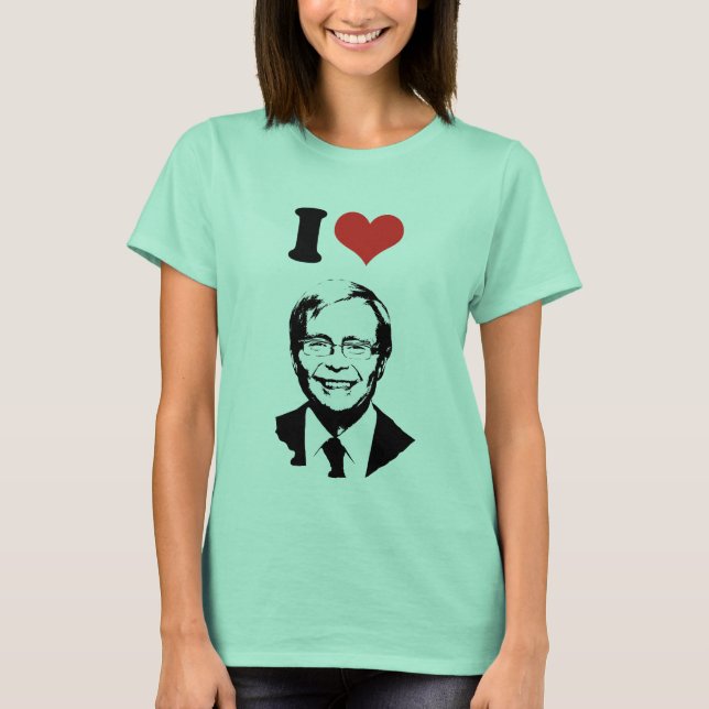 Camiseta Amo a Kevin Rudd (Anverso)
