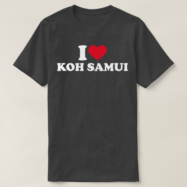 Camiseta Amo a Koh Samui (Diseño del anverso)