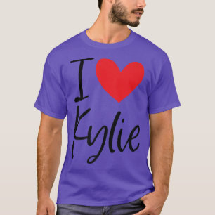 Camiseta Amo a Kylie Nombre Chica personalizada Mujer BFF F