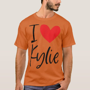 Camiseta Amo a Kylie Nombre Chica personalizada Mujer BFF F