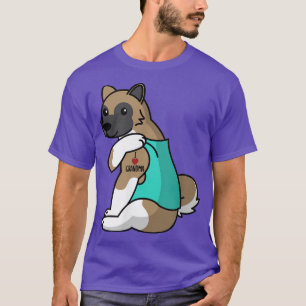 Camiseta Amo a la abuela Tattoo Akita Dog