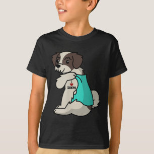 Camiseta Amo a la abuela Tattoo Shih Tzu Abuela Perro