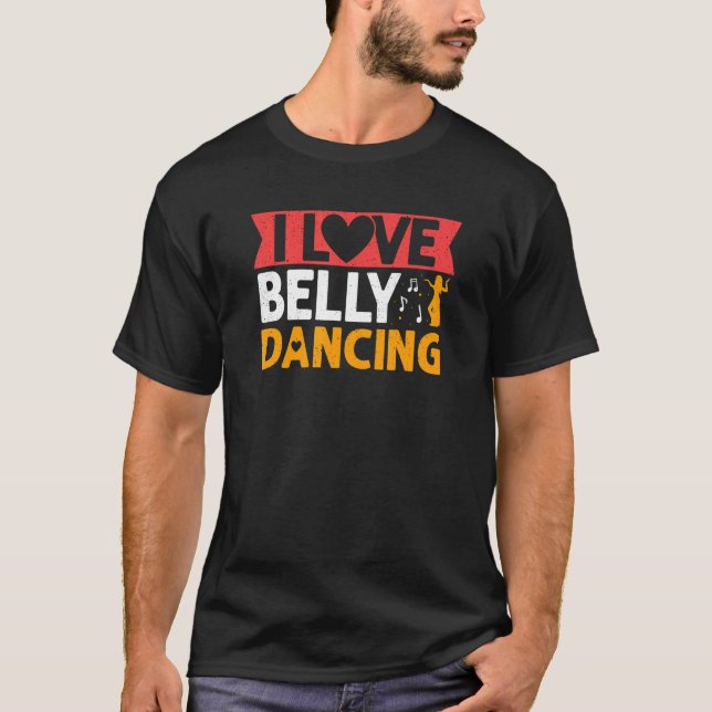 Camiseta Amo a la Belly bailando con danza hula (Anverso)