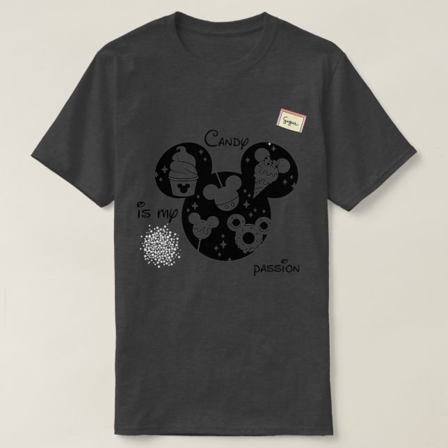 CAMISETA AMO A LA CANDALLA, ALIMENTACIÓN DULCE (Diseño del anverso)