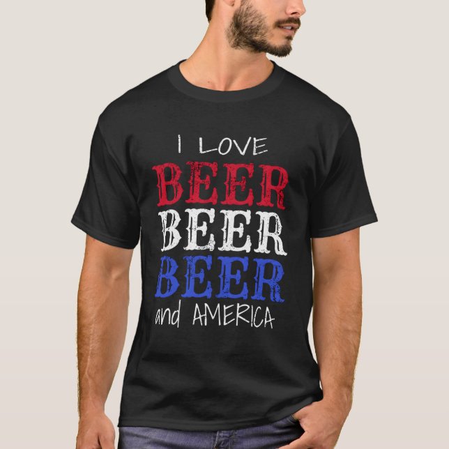 Camiseta Amo a la cerveza Estados Unidos Bebe Brew Pub Dad  (Anverso)