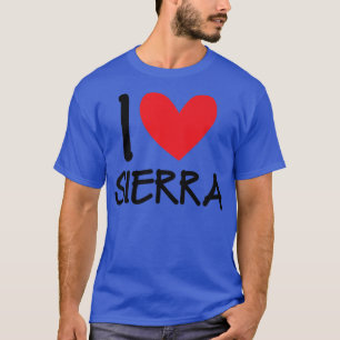 Camiseta Amo A La Chica Personalizada Nombre Sierra Mujer B