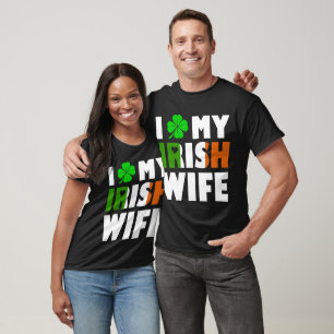Camiseta Amo a la esposa irlandesa