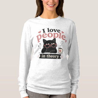 Camiseta Amo a la gente en teoría
