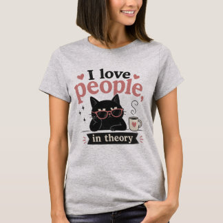 Camiseta Amo a la gente en teoría