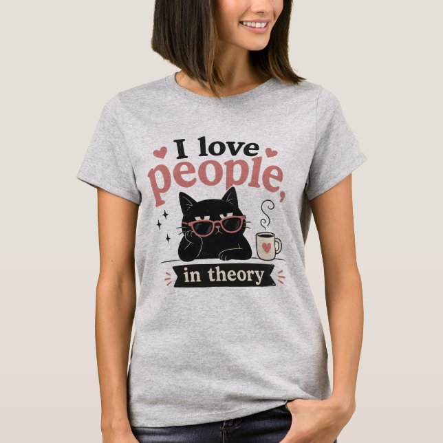 Camiseta Amo a la gente en teoría (Anverso)