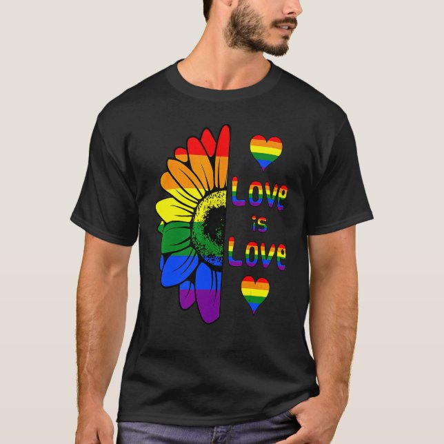 Camiseta Amo A La Lgbt Lesbiana Gay Pr (Anverso)