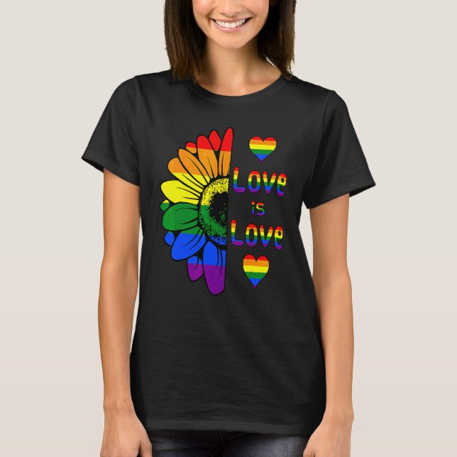 Camiseta Amo A La Lgbt Lesbiana Gay Pr (Anverso)