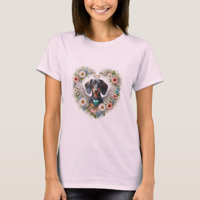 Camiseta Amo a la memoria Dachshund (Anverso)
