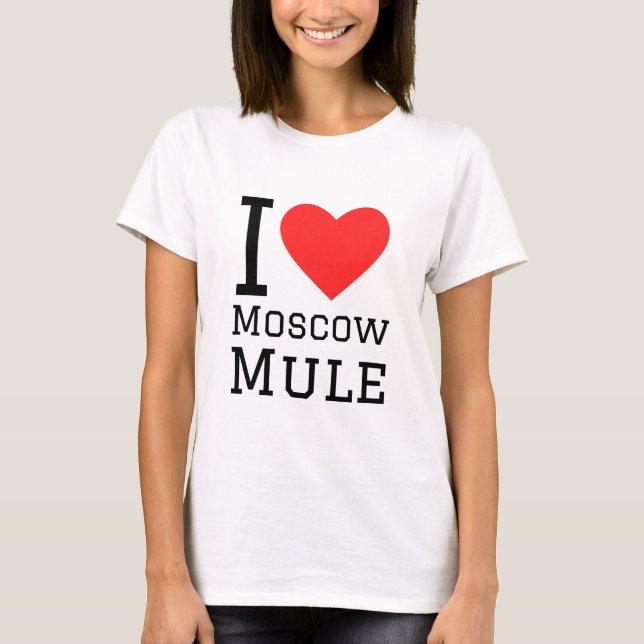 Camiseta Amo a la mula de Moscú (Anverso)
