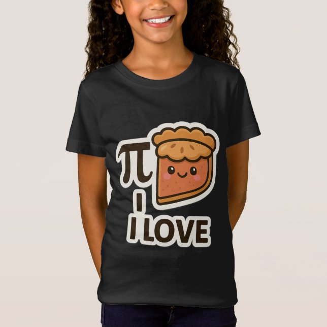 Camiseta Amo A La Pegatina De Pi - Diseño De Matemáticas Y  (Anverso)