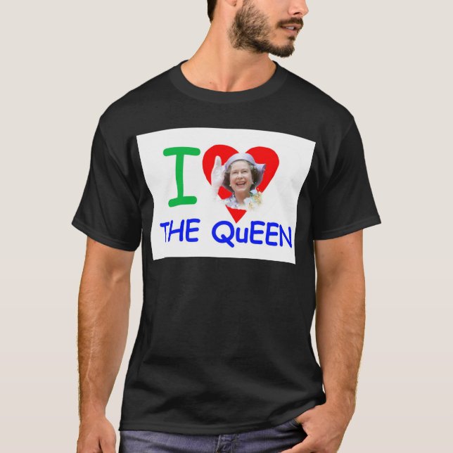 Camiseta Amo a la Reina - Reina Isabel II (Anverso)