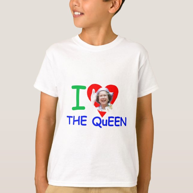 Camiseta Amo a la Reina - Reina Isabel II (Anverso)