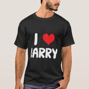 Camiseta Amo a Larry - Corazón - Nombre