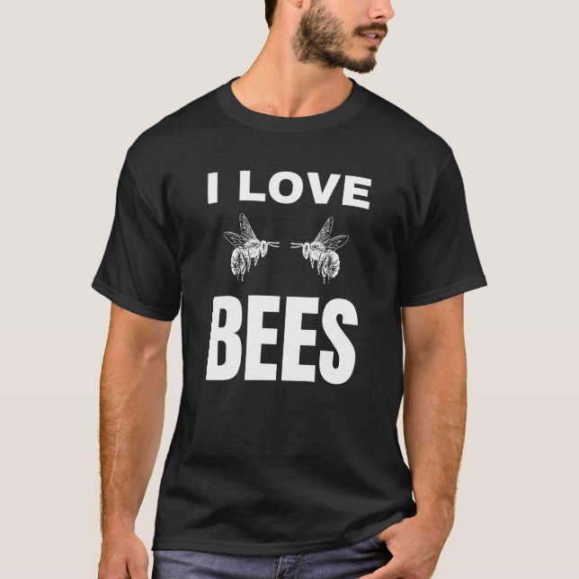 Camiseta Amo a las abejas (Anverso)