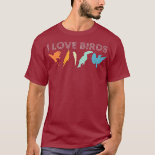Camiseta Amo a las Aves Parrot Cockatiel Jungle Tropical