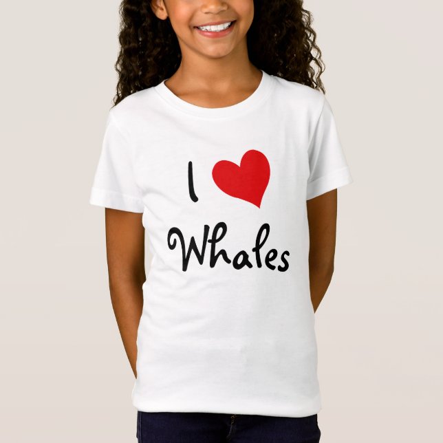 Camiseta Amo a las ballenas (Anverso)