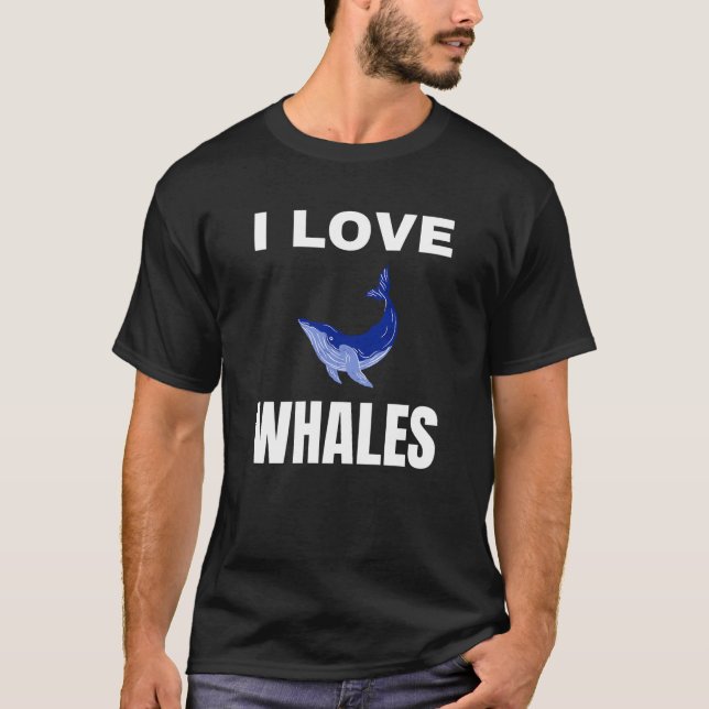 Camiseta Amo a las ballenas (Anverso)