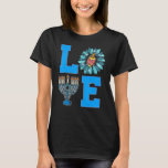 Camiseta Amo a las Chicas judías Daisy Hanukkah Chanukah Pa<br><div class="desc">Amo a las Chicas del Daisy Judío Hanukkah Chanukah Pajamas.</div>