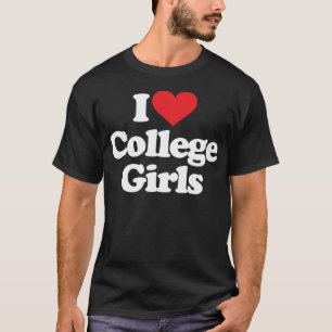 Camiseta Amo a las estudiantes universitarias - blanco