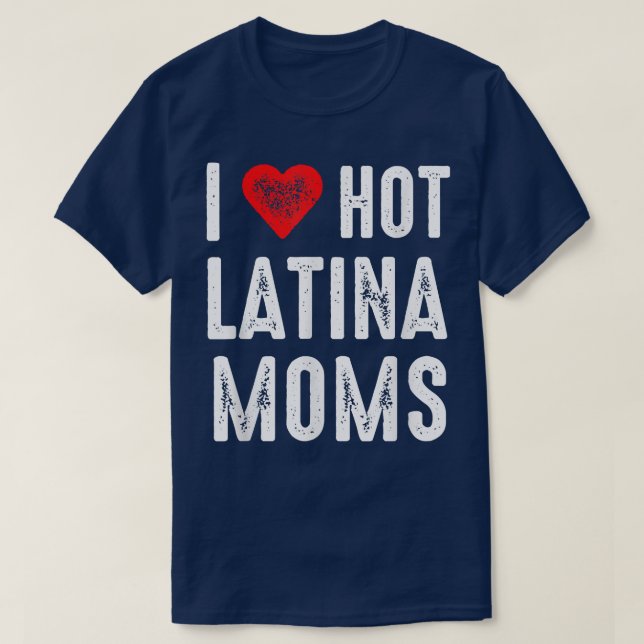 Camiseta Amo a las latinas calientes (Diseño del anverso)