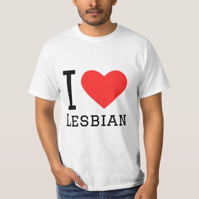 Camiseta Amo a las lesbianas (Anverso)