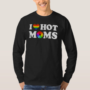 Camiseta Amo A Las Mamás Calientes Lgbt Bandera Del Orgullo