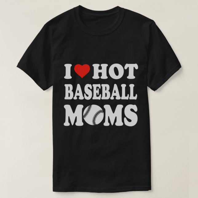 Camiseta Amo a las mamás de béisbol caliente Hombres Deport (Diseño del anverso)