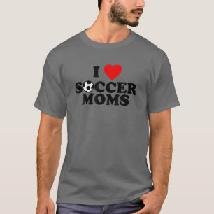 Camiseta Amo a las mamás de fútbol