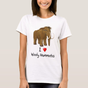 Camiseta "Amo a las mamut lúgubres" Mamut lana