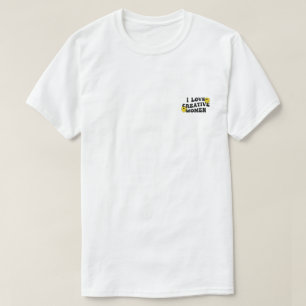 Camiseta Amo a las mujeres creativas (cara sonriente derret